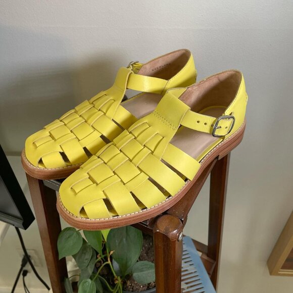 Everlane Shoes - Everlane Yellow Fisherman Sandals